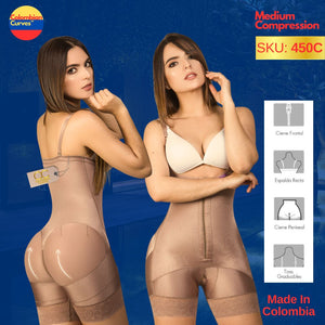 Fresh & Light Premium Colombian Corset Body Briefer Braless Reducer Thong  Faja Colombiana Adelgazante Beige at  Women's Clothing store